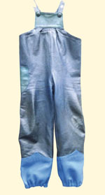 OriGinal Lederdesign Kinderlederlatzhose blau